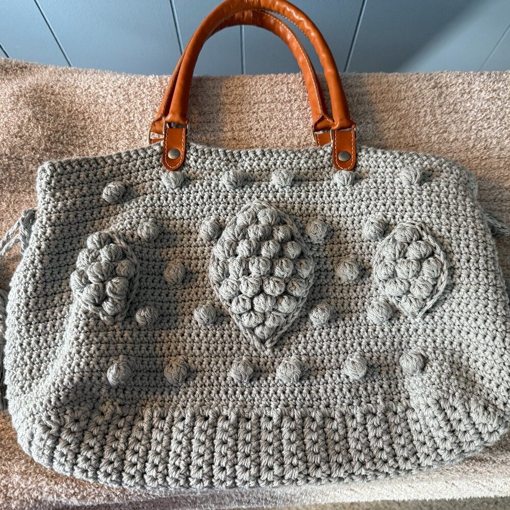Handmade Crocheted Tote - Picture 3 of 3